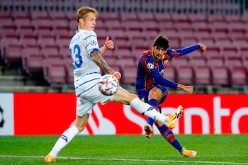 Trincao tiene un gol con