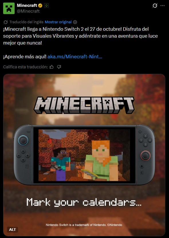La edición para Switch 2 incorpora Vibrant Visuals, el paquete Super Mario Mash-Up y futuros contenidos como Cuevas heladas y la dimensión Sift. (X)