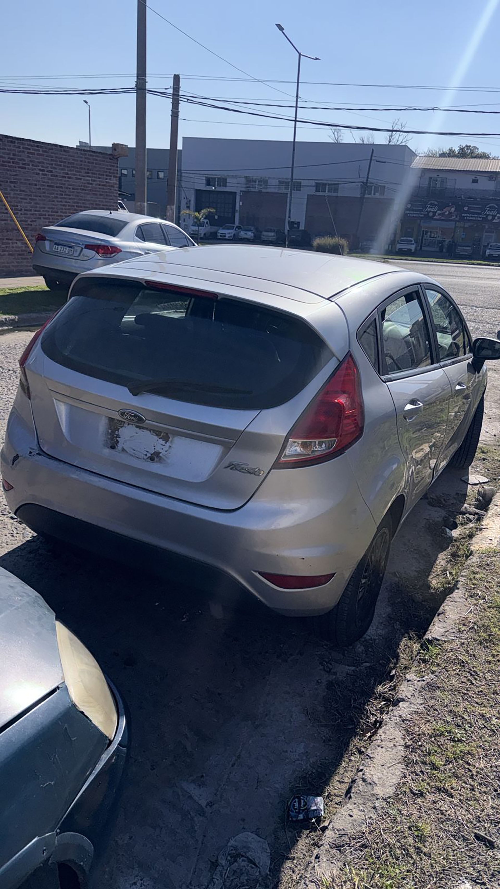 El auto que fue secuestrado en el operativo