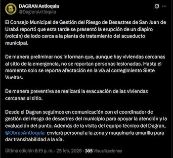 Las autoridades advirtieron sobre riesgos