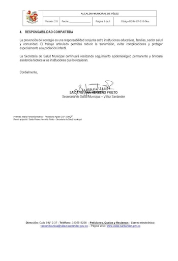 El boletín sanitario local destaca