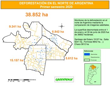 El mapa de las cuatro