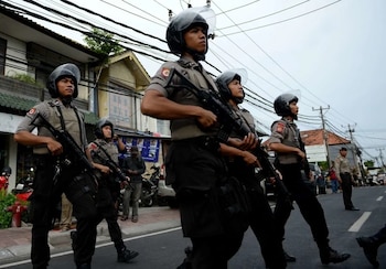 Policía de Indonesia (Free Malasya Today)