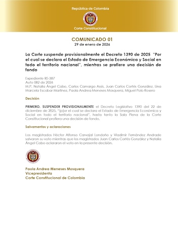 Con una votación de seis