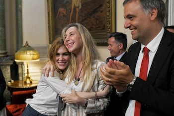 Lemoine, Karina Milei y Manuel Adorni