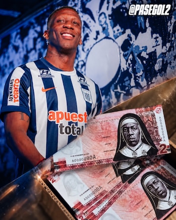 Los hinchas de Sporting Cristal esperarán a Luis Advíncula con billetes alusivos a su decisión de fichar por Alianza Lima. - créditos: PaseGol