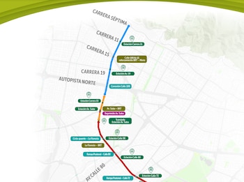 Troncal de Transmilenio por la 68 desde el oriente - crédito IDU