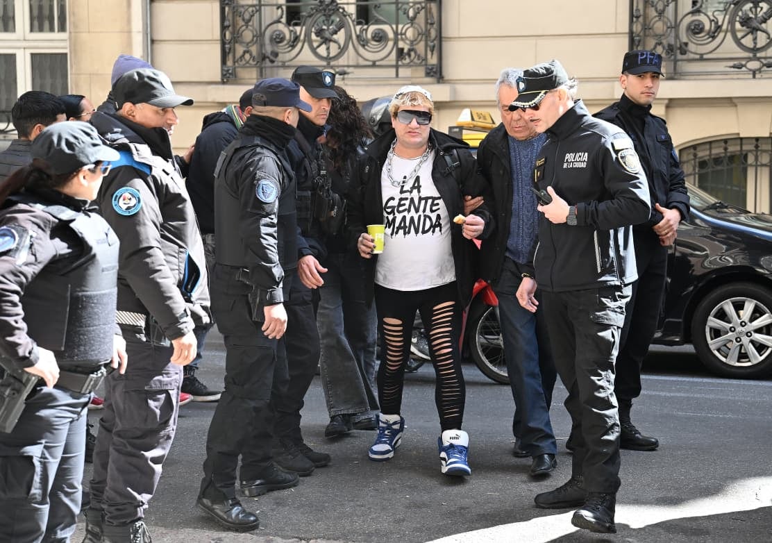 El músico llegó a los tribunales (Maximiliano Luna)