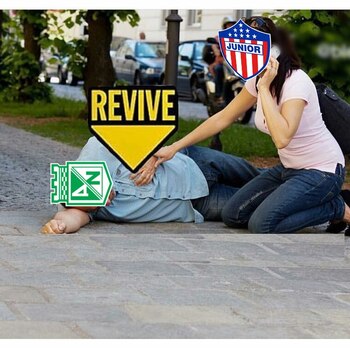 Junior ayuda a Nacional - crédito redes sociales