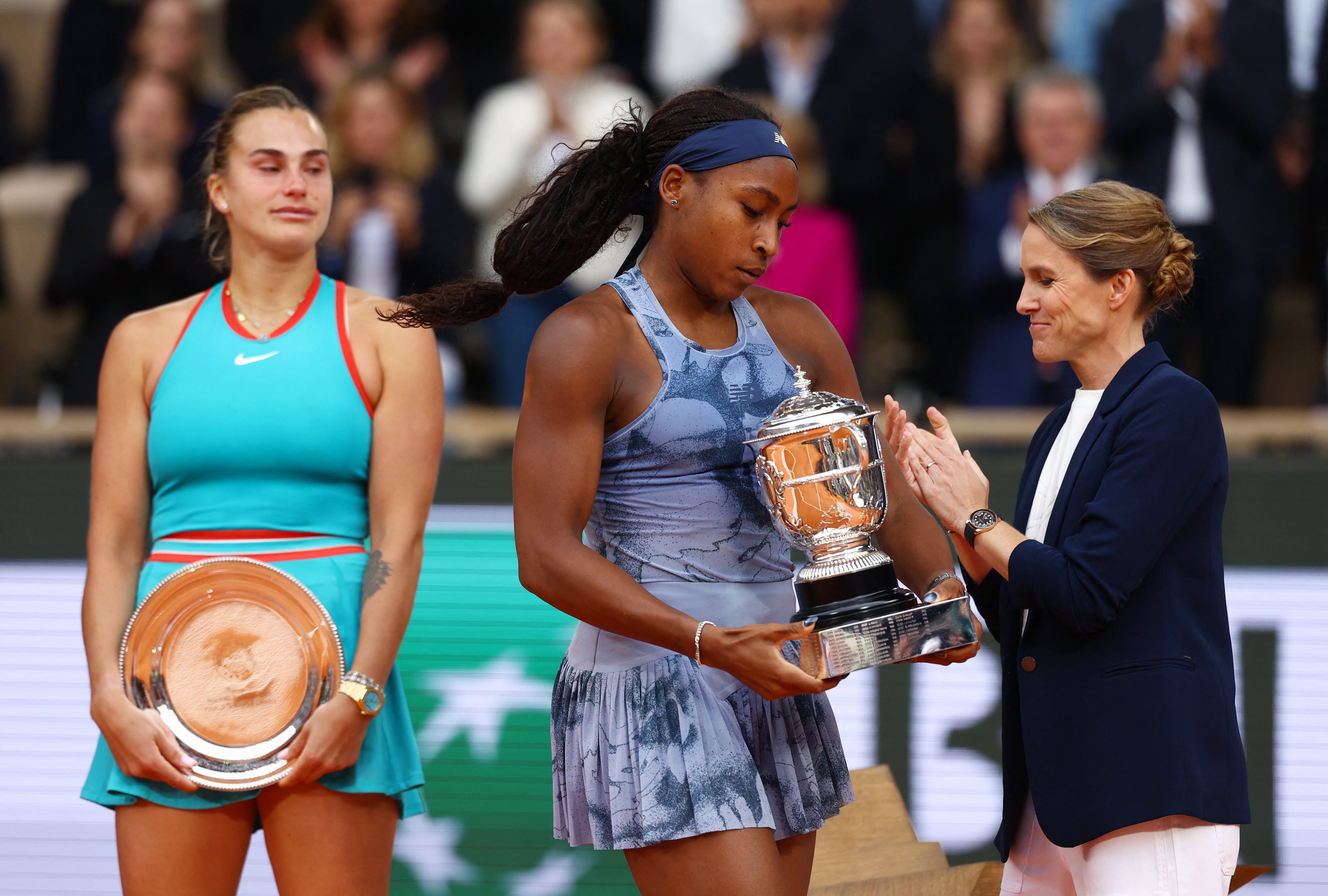 Coco Gauff ganó el Roland Garros por primera vez en su carrera (REUTERS/Lisi Niesner)