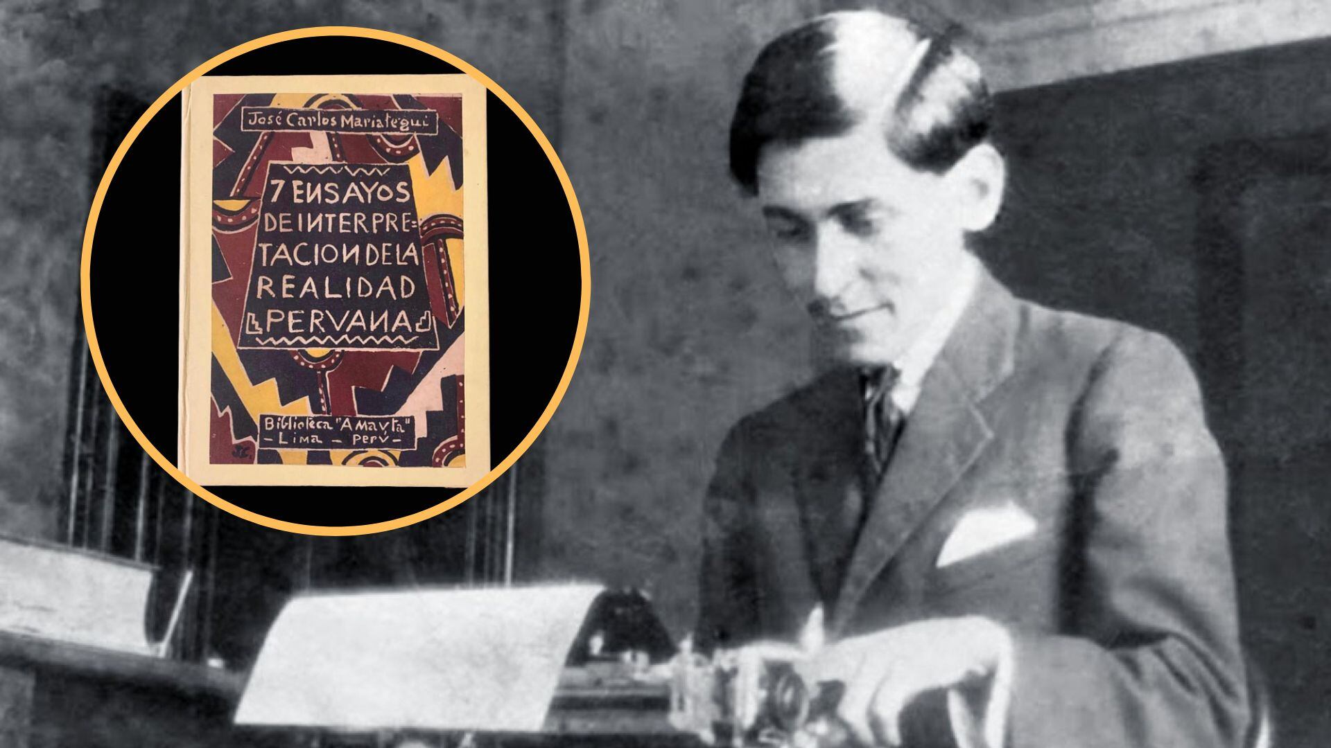 José Carlos Mariátegui La Chira (1894-1930) fue un escritor, ensayista y periodista, con una visión crítica sobre el Perú de su época. (Composición: Infobae Perú)