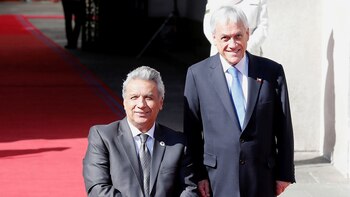 Sebastián Piñera con el ecuatoriano