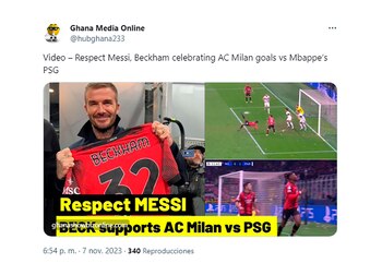 "Respeto a Messi, Beckham celebra