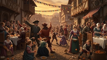 Entre excesos, comida y bebida: