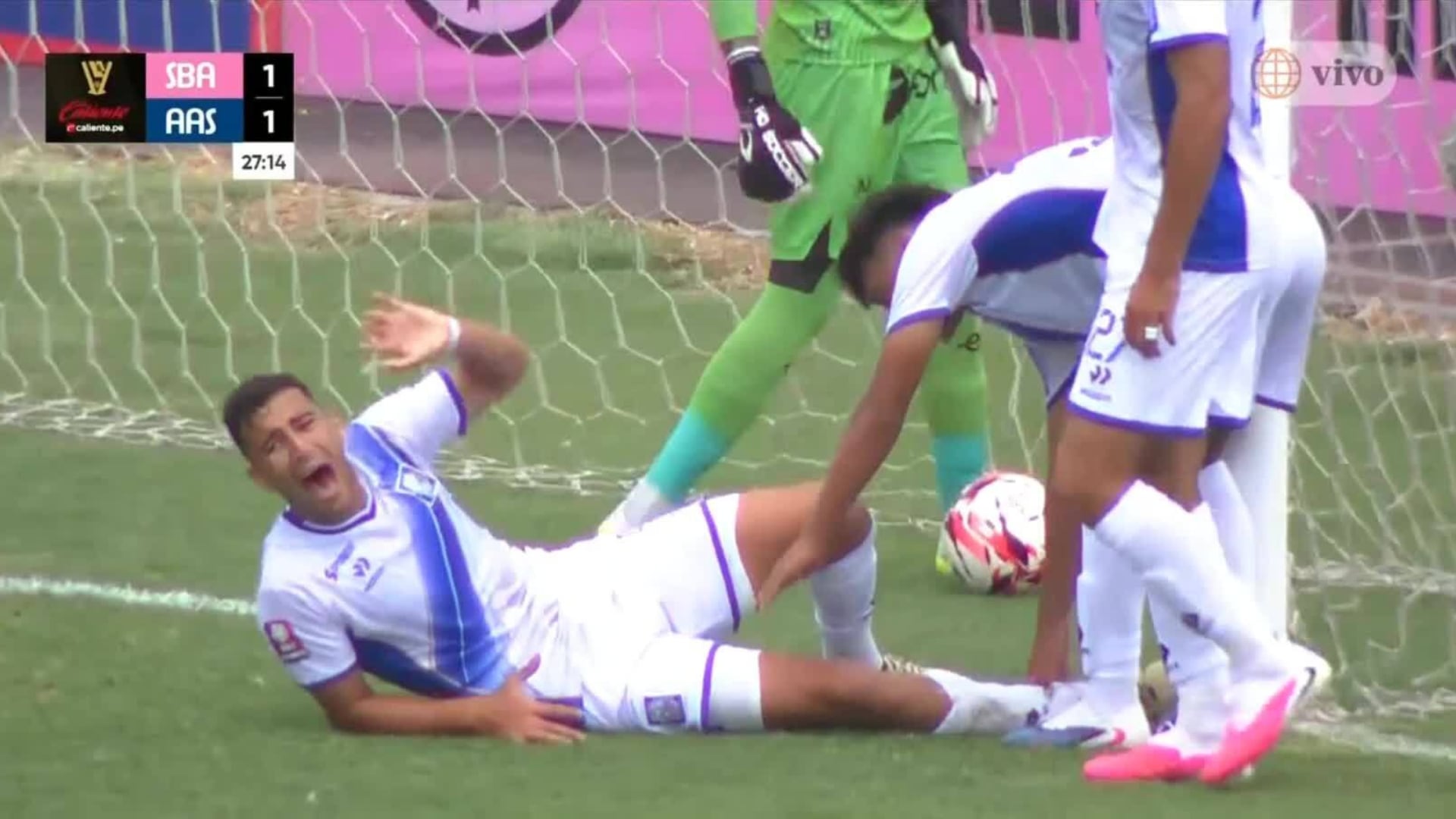 Gol escalofriante de Alianza Atlético: jugador anotó y sufrió dura lesión en duelo ante Sport Boys por Copa de la Liga 2026