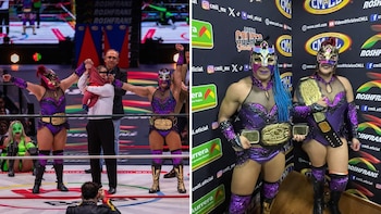 CMLL Noche de Campeones 2026: Olympia y Hera destronan a Kira y Skadi y celebran con bebé en el ring de la Arena México