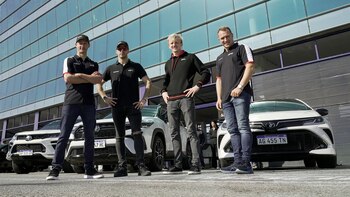 Los cuatro pilotos de TOYOTA