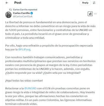 Carlos Carrillo le contesta