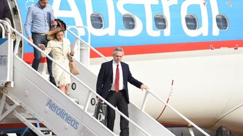 Alberto Fernández partió a Europa