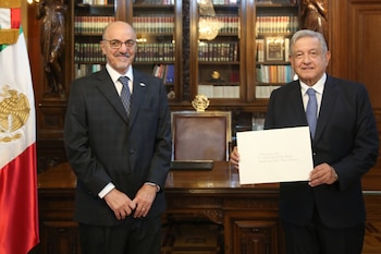 El presidente López Obrador recibió