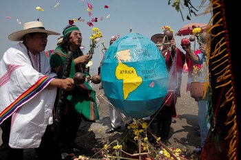 Un acto tradicional en ofrenda