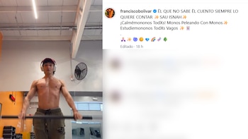 Bolívar eligió comunicarse a través de Instagram, donde publicó videos y mensajes enigmáticos para sus más de un millón de seguidores - crédito @franciscobolivar/ Instagram