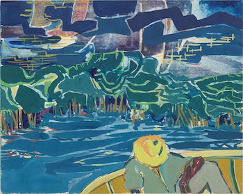 "Sin título, 1955". Témpera sobre