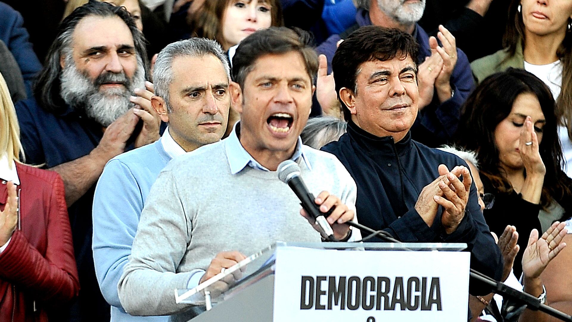 Axel Kicillof en el 2013, frente a la Corte Suprema