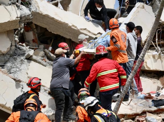La misión del grupo USAR se activó en las primeras horas de la emergencia en Venezuela para iniciar de inmediato la búsqueda y el salvamento. (Cortesía Secretaría de Prensa).