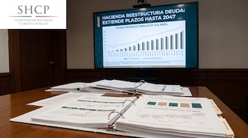 Hacienda reprograma pagos de deuda pública por 238 mil mdp para ampliar plazos.