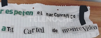 "Respeten al narcotráfico": la amenaza narco en un baño del Hospital del Cerro en Uruguay (Captura Telenoche/Canal 4)