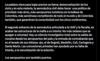 El presidente se fue contra