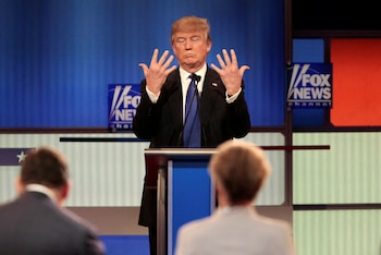 Trump ya expresó su disposición a debatir con Harris antes de las elecciones (REUTERS/Rebecca Cook)