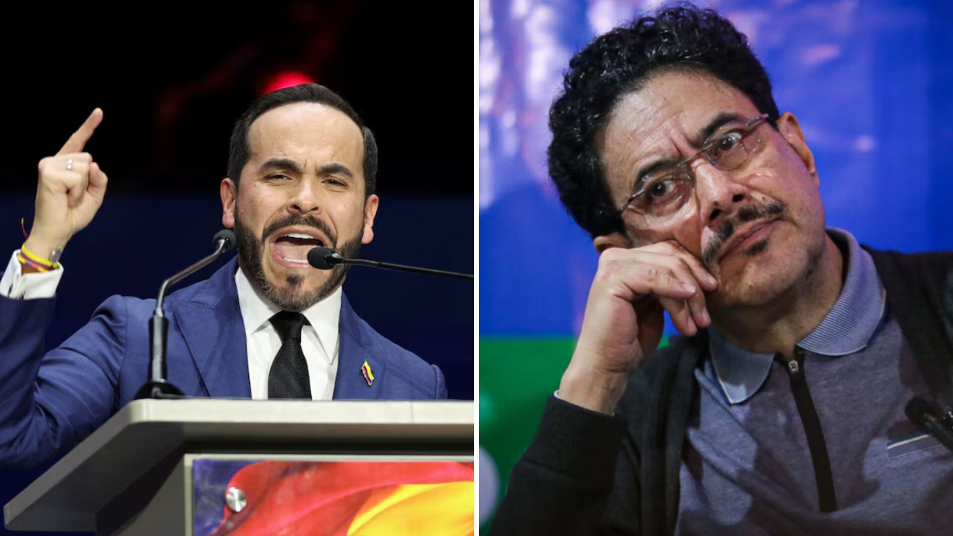 La ausencia de Iván Cepeda y Abelardo de la Espriella terminó siendo el eje central del contenido divulgado por Valencia- crédito Luisa Gonzalez/Reuters - Colprensa
