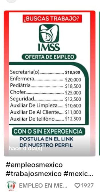 IMSS empleos fraude.