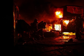 Incendio en uno de los