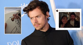Harry Styles firmó autógrafo a