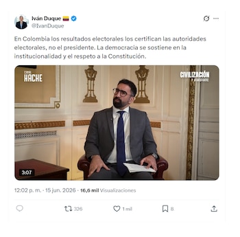 Iván Duque salió en defensa de la democracia
