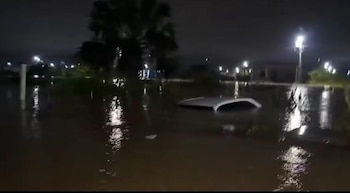 Las fuertes lluvias provocaron inundaciones en diferentes sectores de Quimistán, Santa Bárbara. (Foto: Redes sociales / Cortesía)