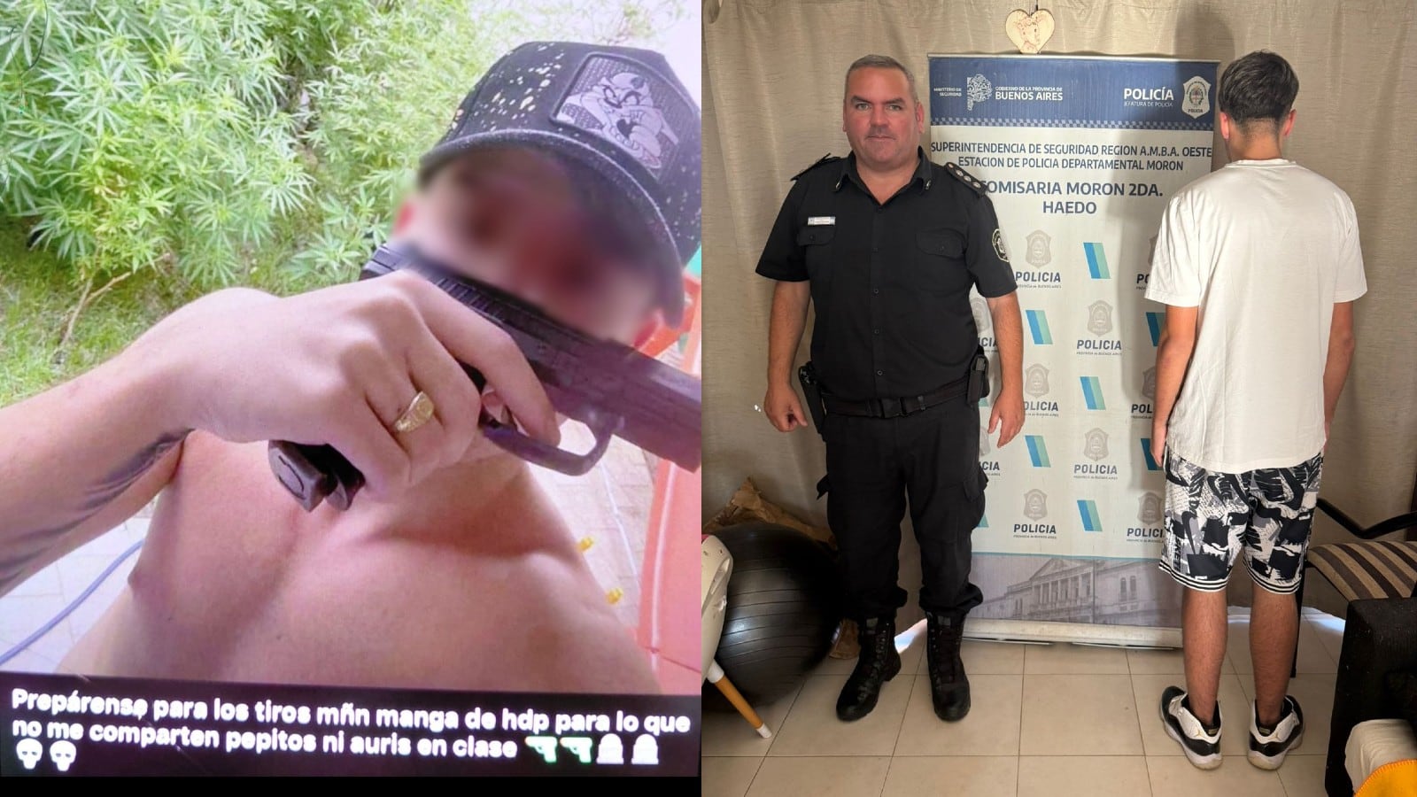 La denuncia la realizó la directora del colegio al que asistía el acusado, el mensaje amenazante estaba dirigido a sus propios compañeros de clase