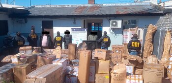 Los detenidos con todo lo