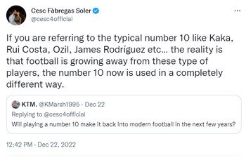 Fabregas incluye a James rodiguez