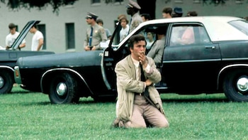 Columbo en una curiosa pose