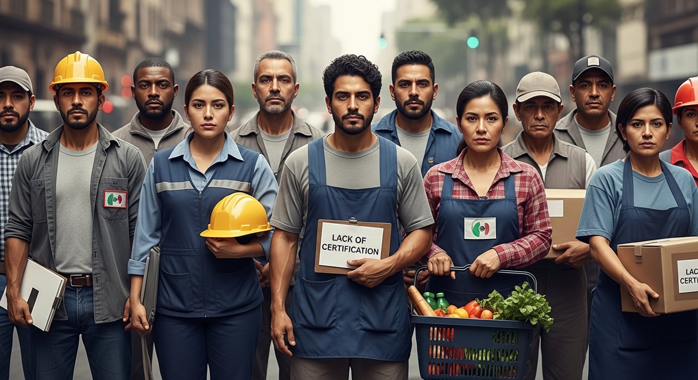 Trabajadores mexicanos enfrentan una crisis en certificaciones, revela estudio