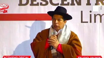 Pedro Castillo anuncia que mensaje