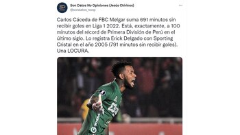 Dato de Carlos Cáceda previo