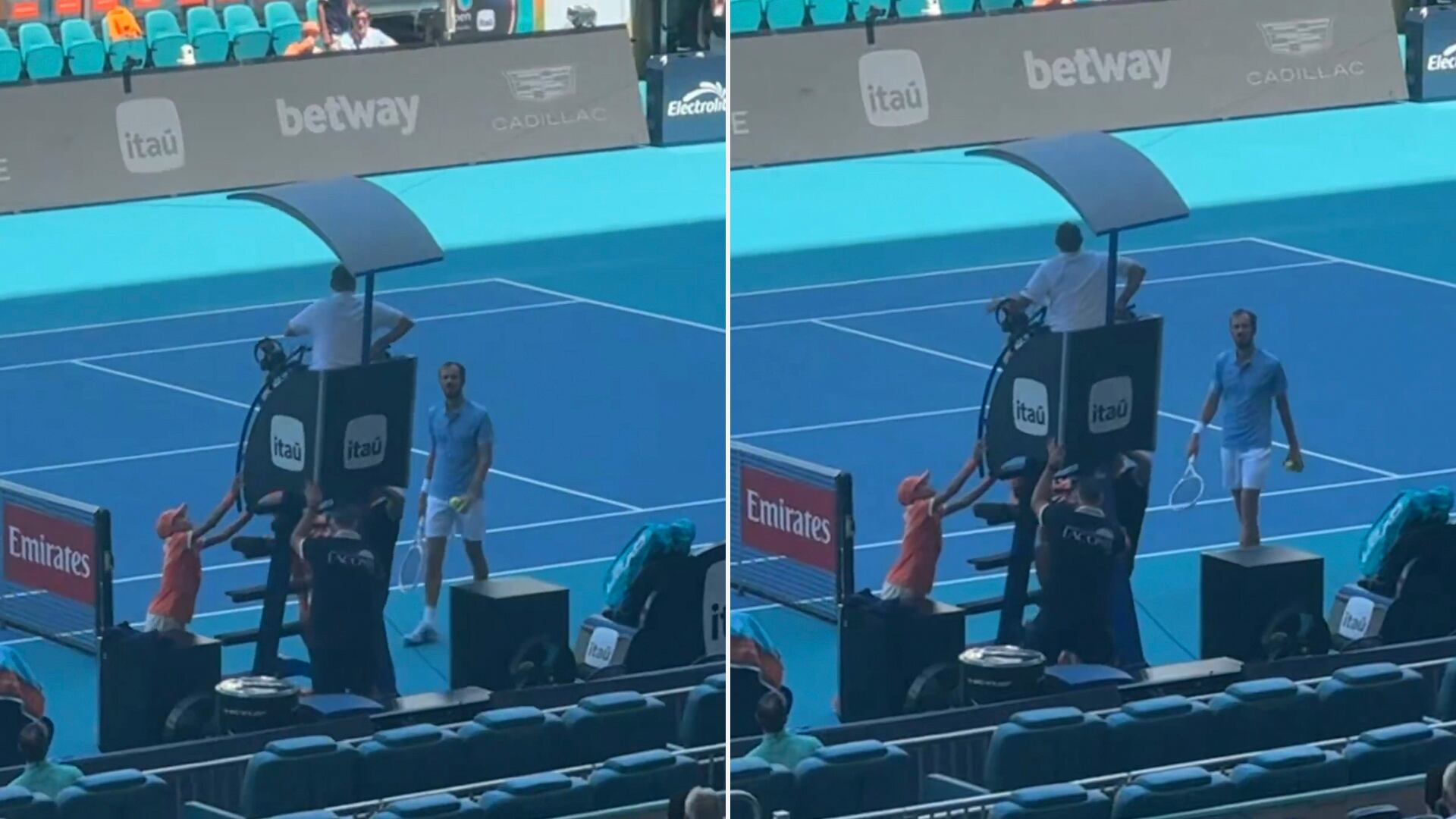 Interrupción inusual en el Miami Open por falla técnica con la spider-cam