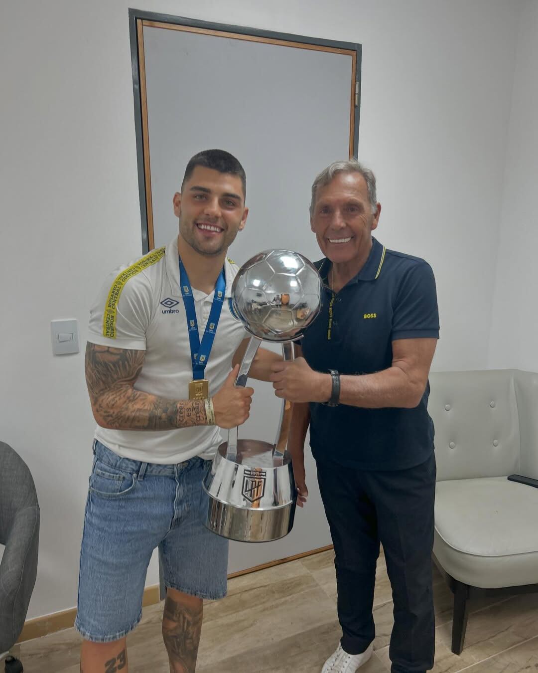 Nacho Russo junto a Miguel, su padre