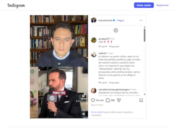 El exministro detalló el número de víctimas que ha dejado la violencia en Oriente Medio - crédito @luiscarlosreh/Instagram