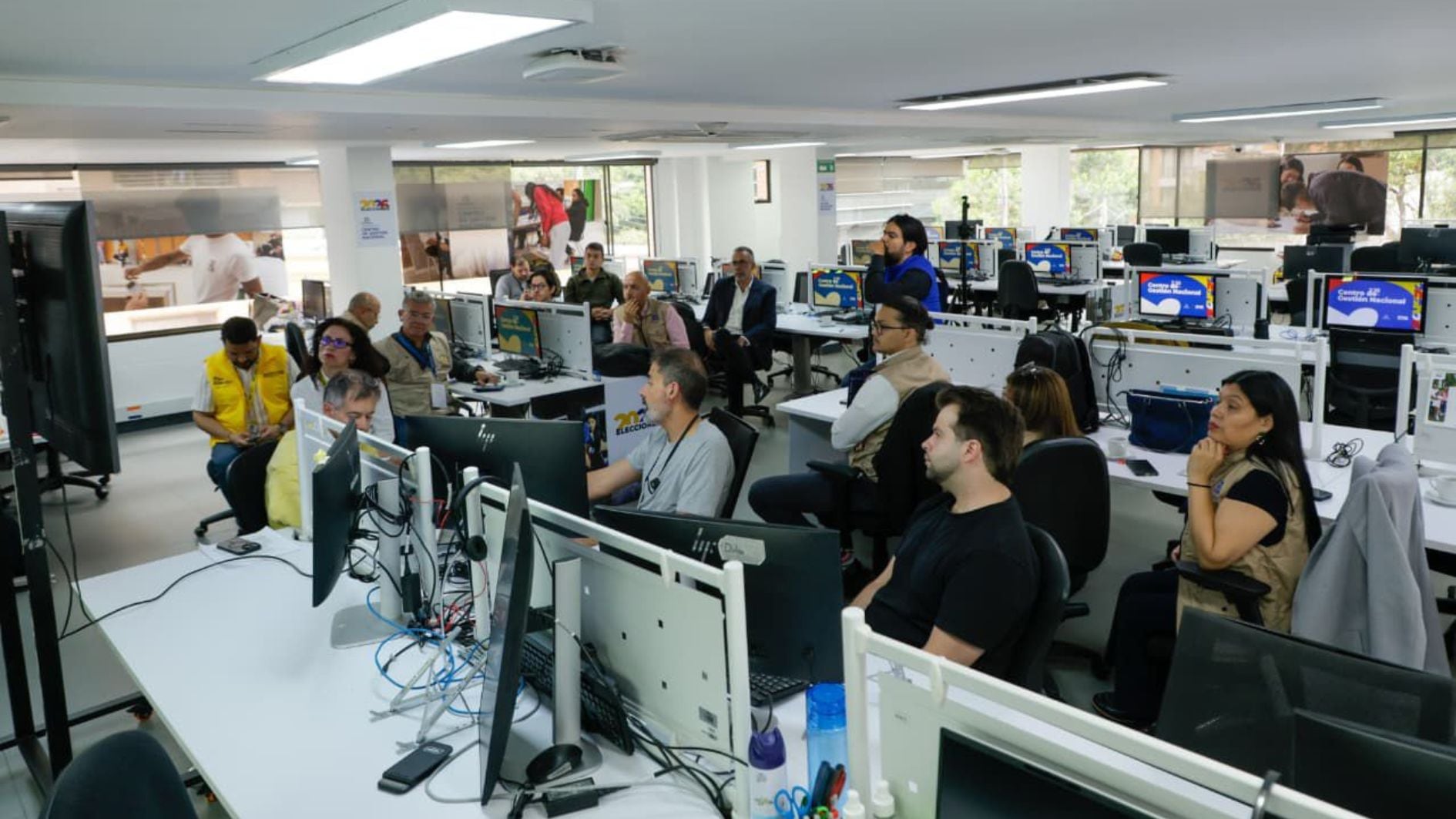 Este mismo proceso se llevó a cabo para la jornada de elecciones al Congreso y consultas presidenciales del domingo 8 de marzo de 2026 - crédito Registraduría Nacional del Estado Civil